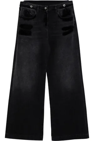 The Attico Jeansy, Kobieta, Czarny, W27, Bawełna, Palazzo Jeansy