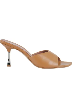 PARIS TEXAS Buty, Kobieta, brązowy, 39 EU, Asymetryczny mule z metalowym obcasem
