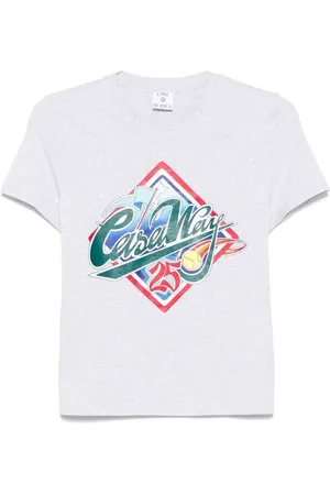 Casablanca Koszulki, Kobieta, Szary, S, Szare T-shirty i Pola