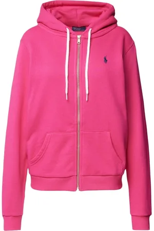Ralph Lauren Bluzy, Kobieta, Różowy, M, Bluza z zamkiem i kapturem