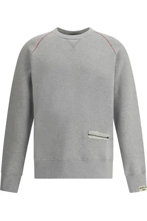Golden Goose Bluzy, Mężczyzna, Szary, L, Stylowy Sweatshirt z kieszenią na zamek