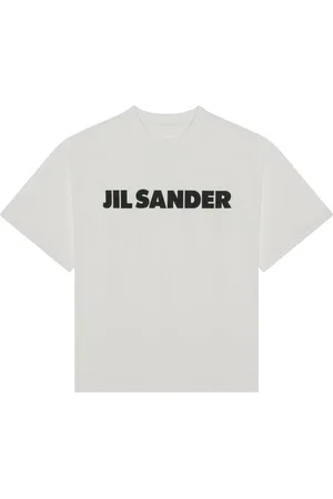 Jil Sander Koszulki, Kobieta, Biały, M, T-shirt z krótkim rękawem i okrągłym dekoltem