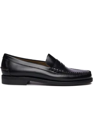 SEBAGO Buty, Mężczyzna, Czarny, 44 EU, Czarne Mokasyny Penny Loafer