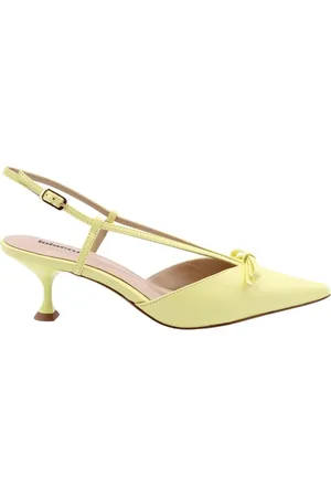 Lola Cruz Buty, Kobieta, Żółty, 38 EU, Limonkowe Sandały Slingback