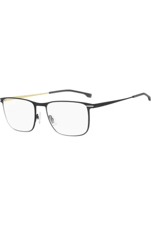 HUGO BOSS Akcesoria, Mężczyzna, Czarny, ONE SIZE, Złote Metalowe Oprawki Okularów dla Mężczyzn