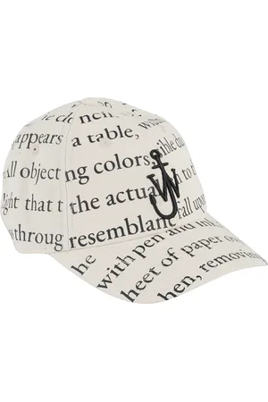 J.W.Anderson Akcesoria, Kobieta, Biały, ONE SIZE, Ivory Baseball Cap z Kontrastowym Logo