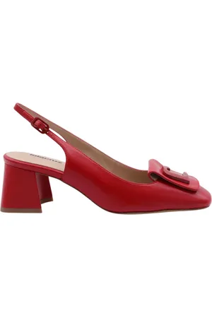 Lola Cruz Buty, Kobieta, Czerwony, 38 EU, Żółte Slingback Sandały