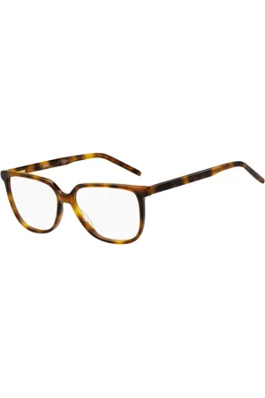 HUGO BOSS Akcesoria, Kobieta, brązowy, ONE SIZE, Brązowe Okulary z Acetatową Ramą