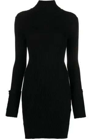 Paco rabanne Sukienki, Kobieta, Czarny, S, Nylon, Elegancka Czarna Sukienka Damska