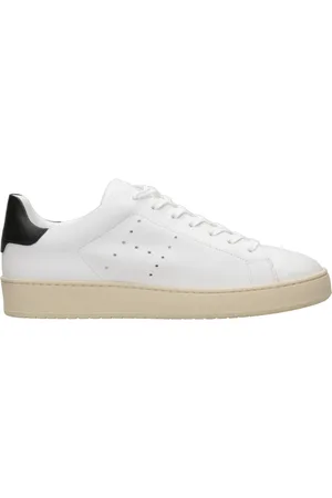 Hogan Buty, Mężczyzna, Biały, 40 1/2 EU, Białe Skórzane Sneakersy z Kamieniem Pranym