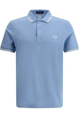 Comme des Garçons Koszulki, Mężczyzna, Niebieski, XL, Polo z logo i maxi nadrukiem