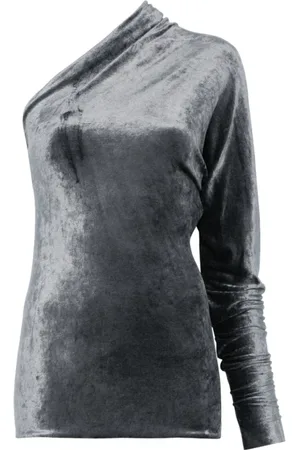 Rick Owens Bluzki, Kobieta, Niebieski, L, Steel Top