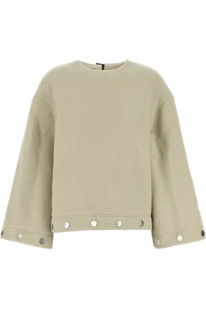Nanushka Swetry, Kobieta, Beżowy, M, Oversize Sweter Bluzka z Wełny
