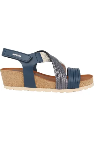 Mephisto Buty, Kobieta, Niebieski, 41 EU, Niebieska Sandałki Damskie - Kolekcja Letnia