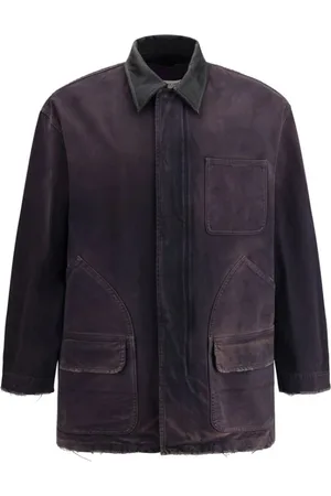 Golden Goose Kurtki, Mężczyzna, brązowy, S, Denim, Kurtka Panama z dżinsu vintage
