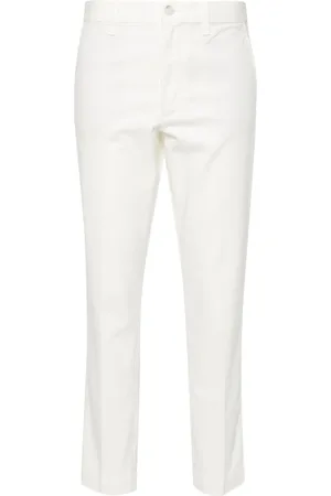 Ralph Lauren Spodnie, Kobieta, Biały, S, Casual Białe Bawełniane Spodnie