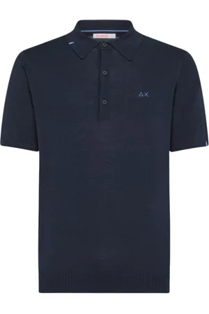 sun68 Koszulki, Mężczyzna, Niebieski, L, Polo Shirts