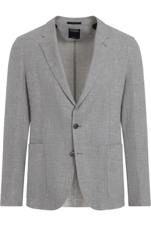 Ermenegildo Zegna Kurtki, Mężczyzna, Szary, L, Marynarka Formalna