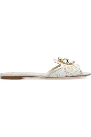 Dolce & Gabbana Buty, Kobieta, Beżowy, 36 EU, Klapki `Bianca`