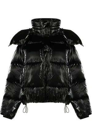 Calvin Klein Kurtki, Kobieta, Czarny, L, Czarna szeroka puchowa kurtka