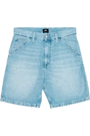 Edwin Szorty, Mężczyzna, Niebieski, W33, Denim, Platinum Denim Shorts