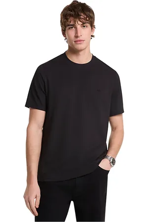 Michael Kors Koszulki, Mężczyzna, Czarny, M, Sleek Pique Tee Shirt