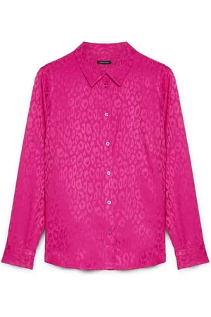 Fiorella rubino Bluzki, Kobieta, Różowy, 6XL, Koszula z dzikim nadrukiem