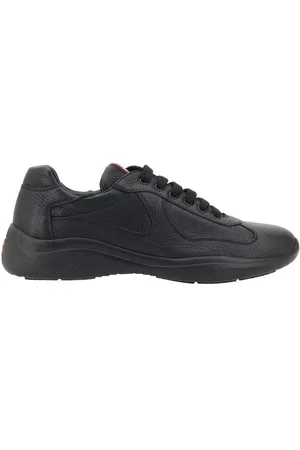 Prada Buty, Mężczyzna, Czarny, 39 1/2 EU, Zamsz, Zamszowe Sneakersy