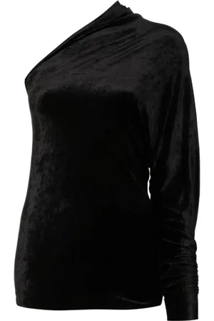 Rick Owens Bluzki, Kobieta, Czarny, L, Stylowna i elegancka czarna bluzka