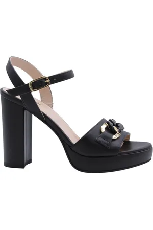 Nero Giardini Buty, Kobieta, Czarny, 38 EU, Stylowe Sandały dla Kobiet