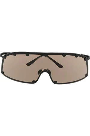 Rick Owens Akcesoria, Mężczyzna, brązowy, ONE SIZE, Okulary przeciwsłoneczne Shielding