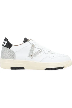 Via Roma Buty, Kobieta, Biały, 36 EU, Stylowe Sneakersy z Białej Skóry