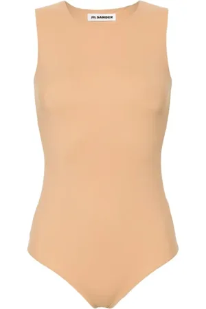 Jil Sander Koszulki, Kobieta, Beżowy, S, Classic Bodywear