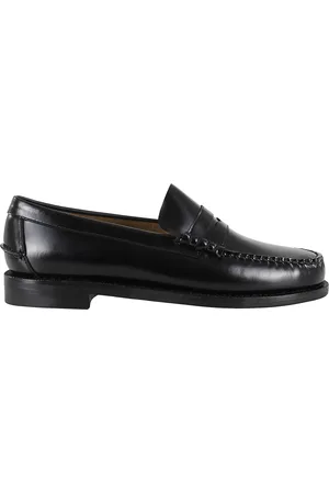 SEBAGO Buty, Mężczyzna, Czarny, 43 1/2 EU, Klasyczny Dan Czarny Skórzany Mokasyn