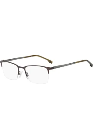 HUGO BOSS Akcesoria, Mężczyzna, Czarny, ONE SIZE, Eleganckie Okulary z Metalową Ramą