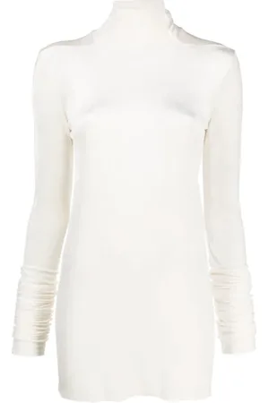 Rick Owens Koszulki, Kobieta, Biały, M, Long Sleeve Top