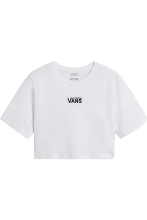 Vans Koszulki, Kobieta, Biały, XS, Flying V Crew Crop T-Shirt