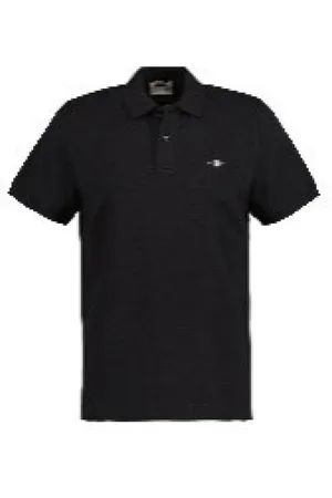 GANT Koszulki, Mężczyzna, Czarny, S, Bawełna, Klasyczna koszulka polo