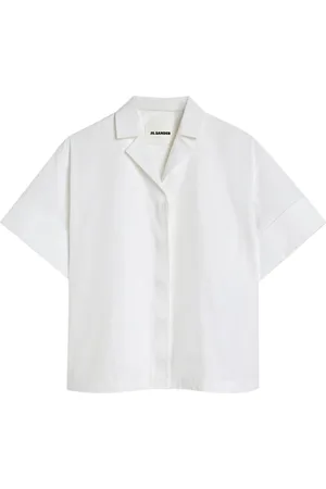 Jil Sander Bluzki, Kobieta, Biały, L, Bawełna, Koszula Origami