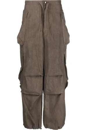 Entire Studios Spodnie, Mężczyzna, brązowy, M, Bawełna, Spodnie Cargo Brunette Car Tapered
