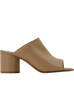 Maison Margiela Buty, Kobieta, brązowy, 40 EU, Skóra, Sandały Hannah - Skóra zamszowa Tabi