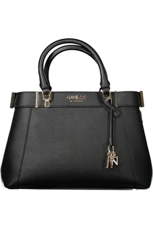Guess Torebki, Kobieta, Czarny, ONE SIZE, Len, Czarna torebka damska z polietylenu