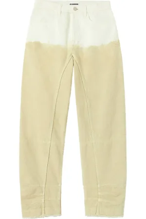 Jil Sander Jeansy, Kobieta, Beżowy, M, Jeansyy o luźnym kroju