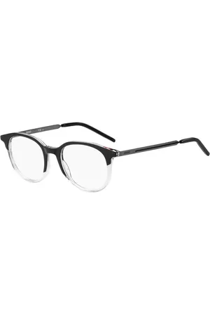 HUGO BOSS Akcesoria, Mężczyzna, Czarny, ONE SIZE, Czarne Okulary z Acetatową Oprawą Stylowy Design