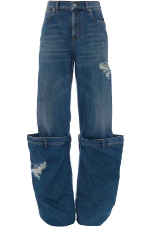 J.W.Anderson Jeansy, Mężczyzna, Niebieski, W30, Jasnoniebieskie jeansy typu bucket
