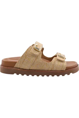 Lola Cruz Buty, Kobieta, Beżowy, 41 EU, Srebrne Mule Sandały