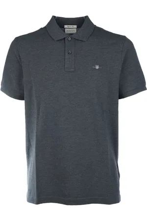 GANT Koszulki, Mężczyzna, Szary, S, Bawełna, Klasyczna koszulka polo