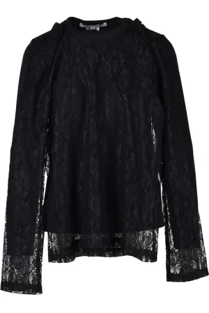 Comme des Garçons Bluzki, Kobieta, Czarny, M, Bluzka z Poliestru Model - Modny Top
