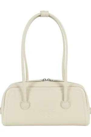 MARGE SHERWOOD Torebki, Kobieta, Beżowy, ONE SIZE, Kremowa Torba Bagietka Skórzana