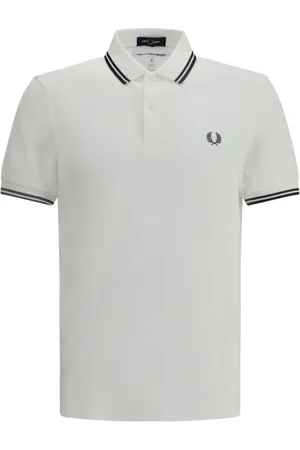 Comme des Garçons Koszulki, Mężczyzna, Biały, M, Polo z logo Fred Perry Współpraca